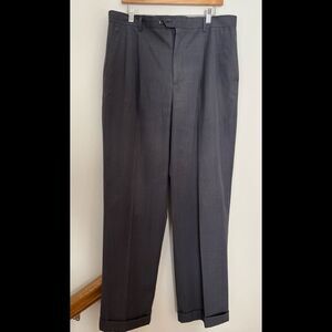 Bertucci grey/faint squares slacks, side pockets, great shape, 36x36, in